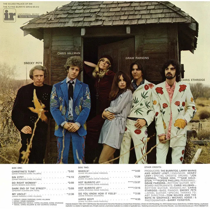 The Flying Burrito Brothers - The Gilded Palace Of Sin - Intervention Records LP