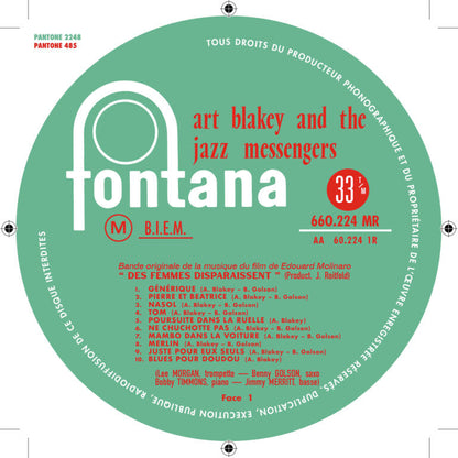 [Pre Order] Art Blakey & The Jazz Messengers - Des Femmes Disparaissent - Sam 10" LP *