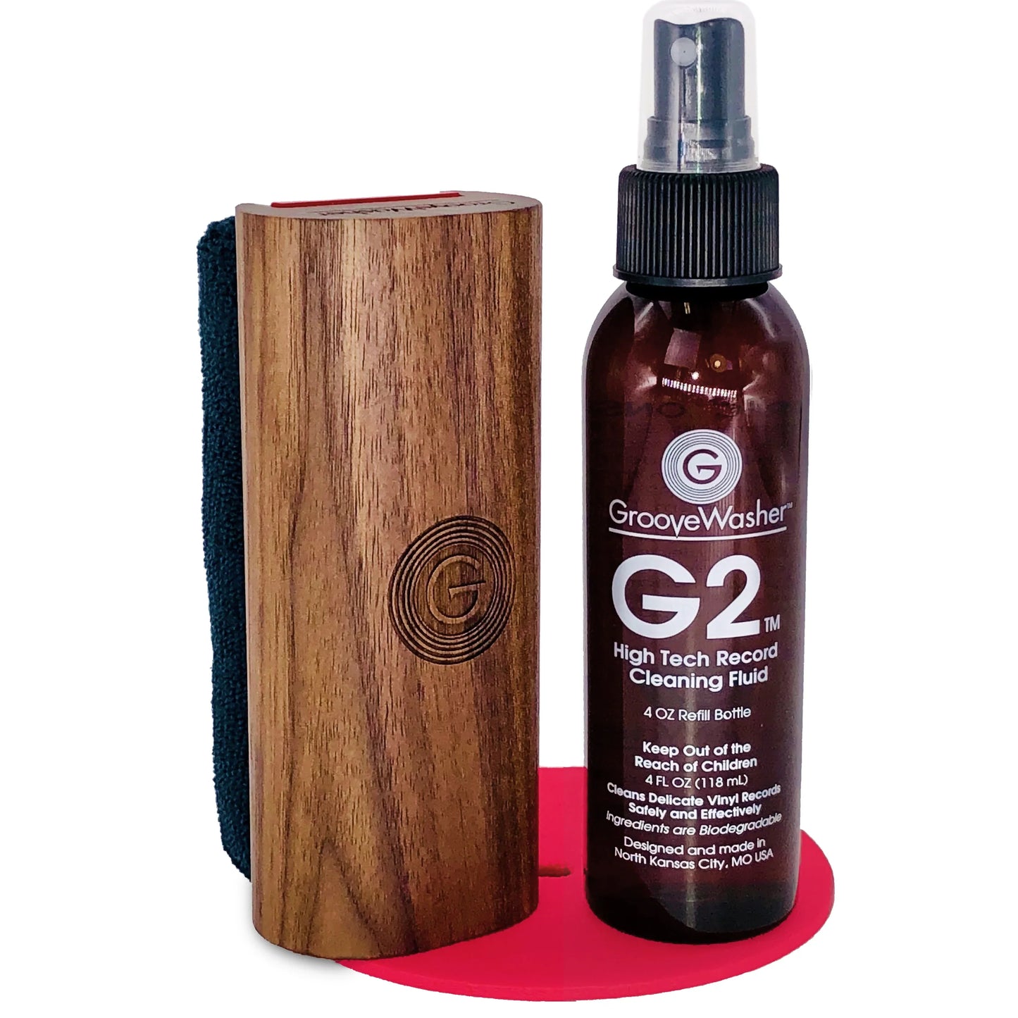 Groovewasher - Record Cleaning Kit in Walnut